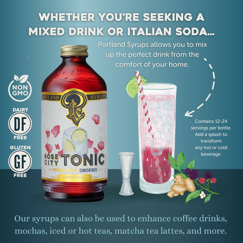 
                  
                    Rose City Quinine Tonic Syrup 12oz - cocktail/mocktail mixer
                  
                