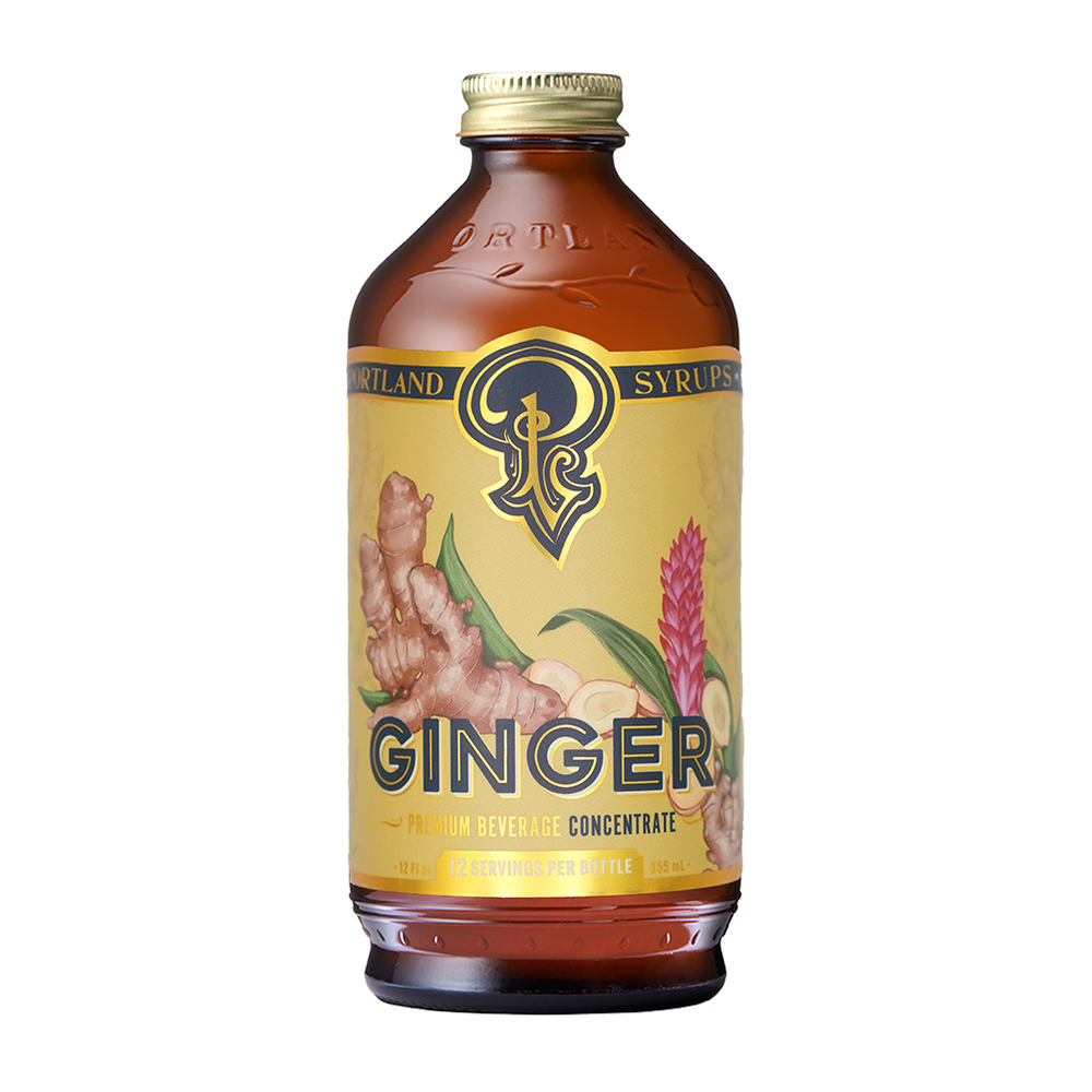 Ginger Syrup 12oz  - cocktail / mocktail beverage mixer