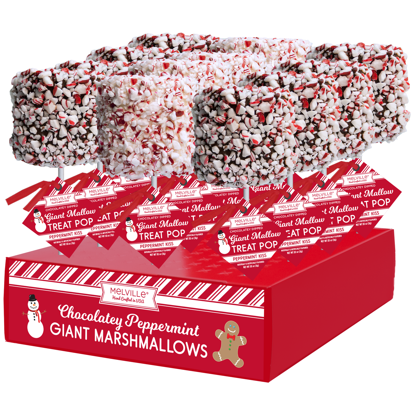 
                  
                    Giant Marshmallow Pops - Peppermint Dark Chocolate
                  
                