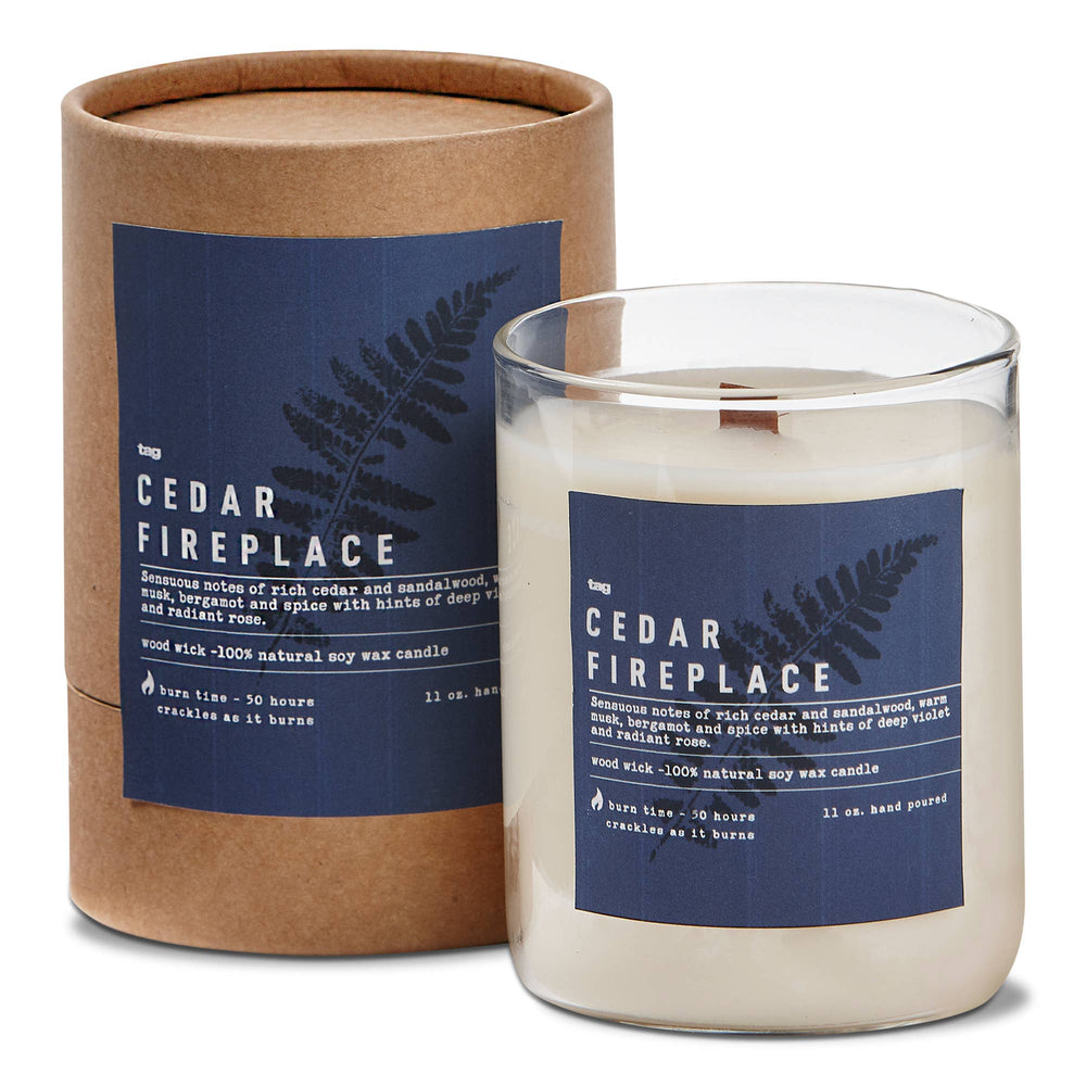 
                  
                    Cedar Fireplace Fragrant Candle - Ivory
                  
                