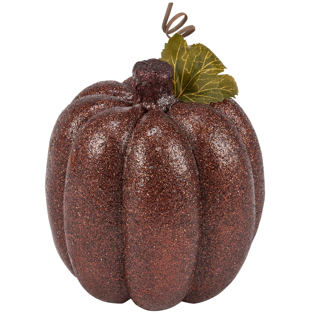 Brown Glitter Pumpkin