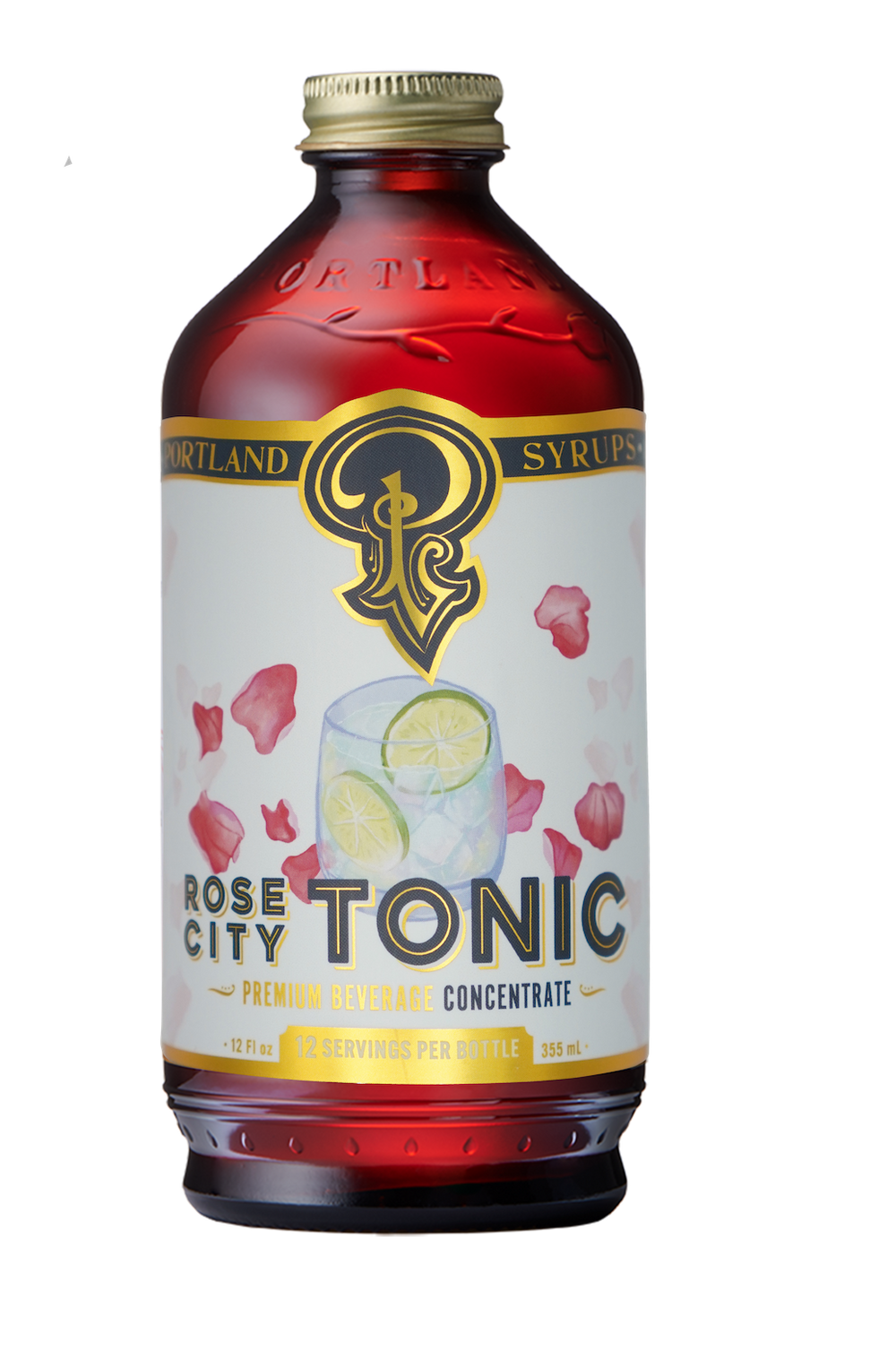 Rose City Quinine Tonic Syrup 12oz - cocktail/mocktail mixer