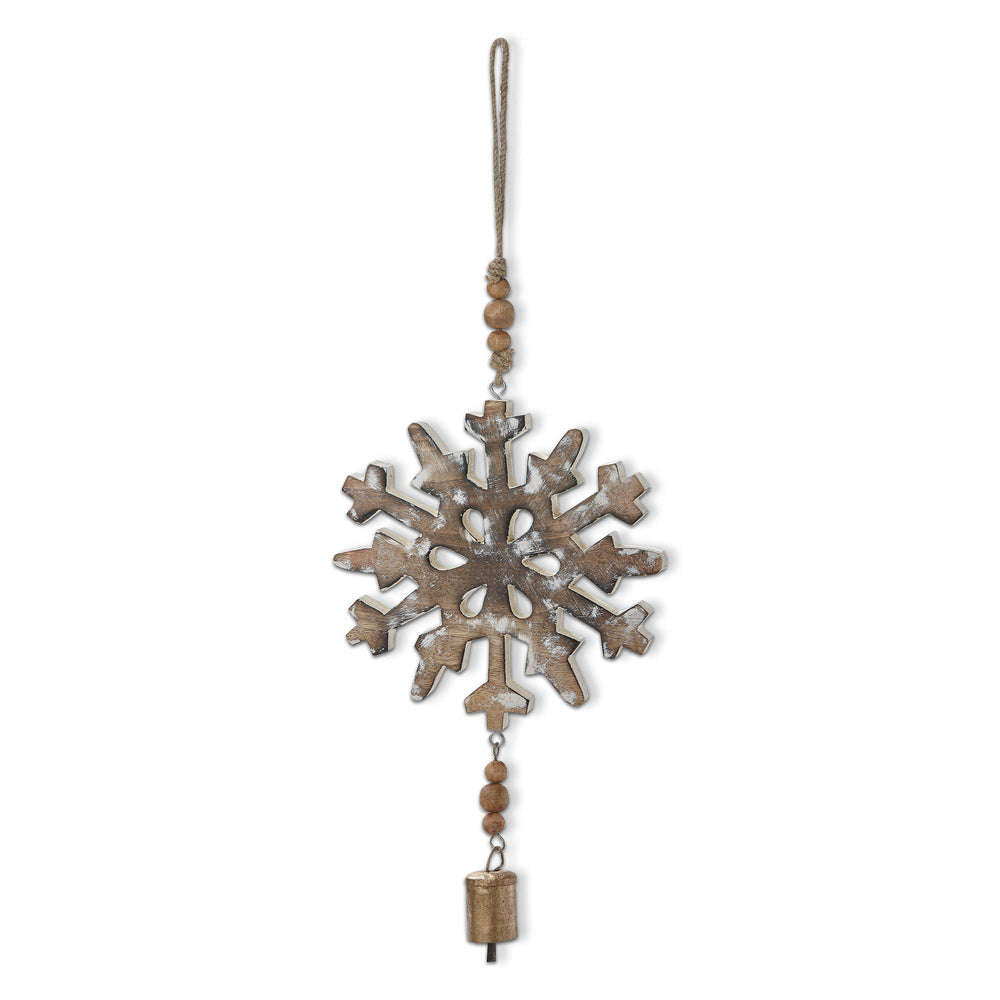 Woodland Snowflake Hanging Decor - Natural