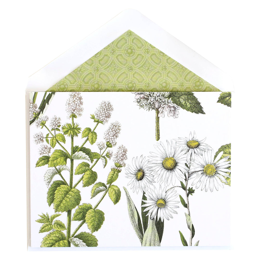 Botanical Daisy Folded Note Card