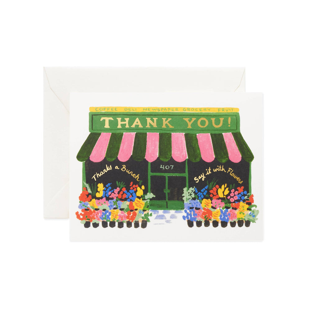 
                  
                    Flower Shop Thank You Card
                  
                