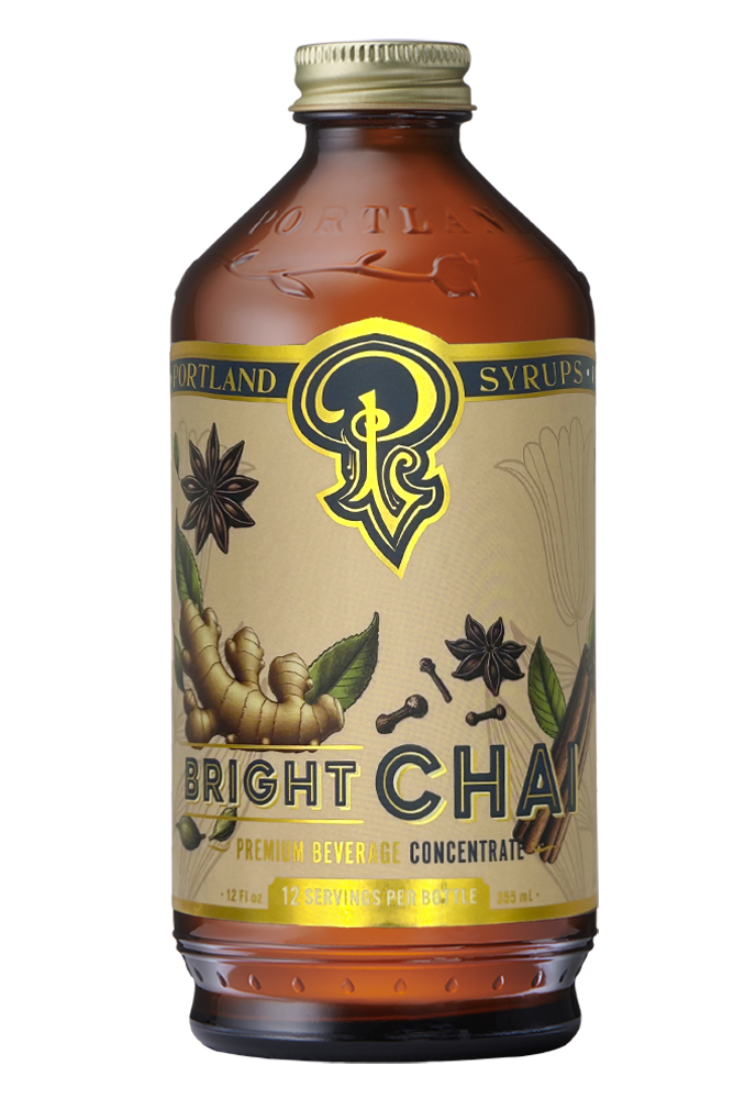 Bright Chai Syrup 12oz - cocktail / mocktail / coffee drinks