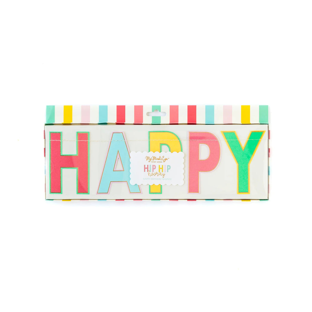 
                  
                    Hip Hip Hooray "Happy Birthday" Banner
                  
                