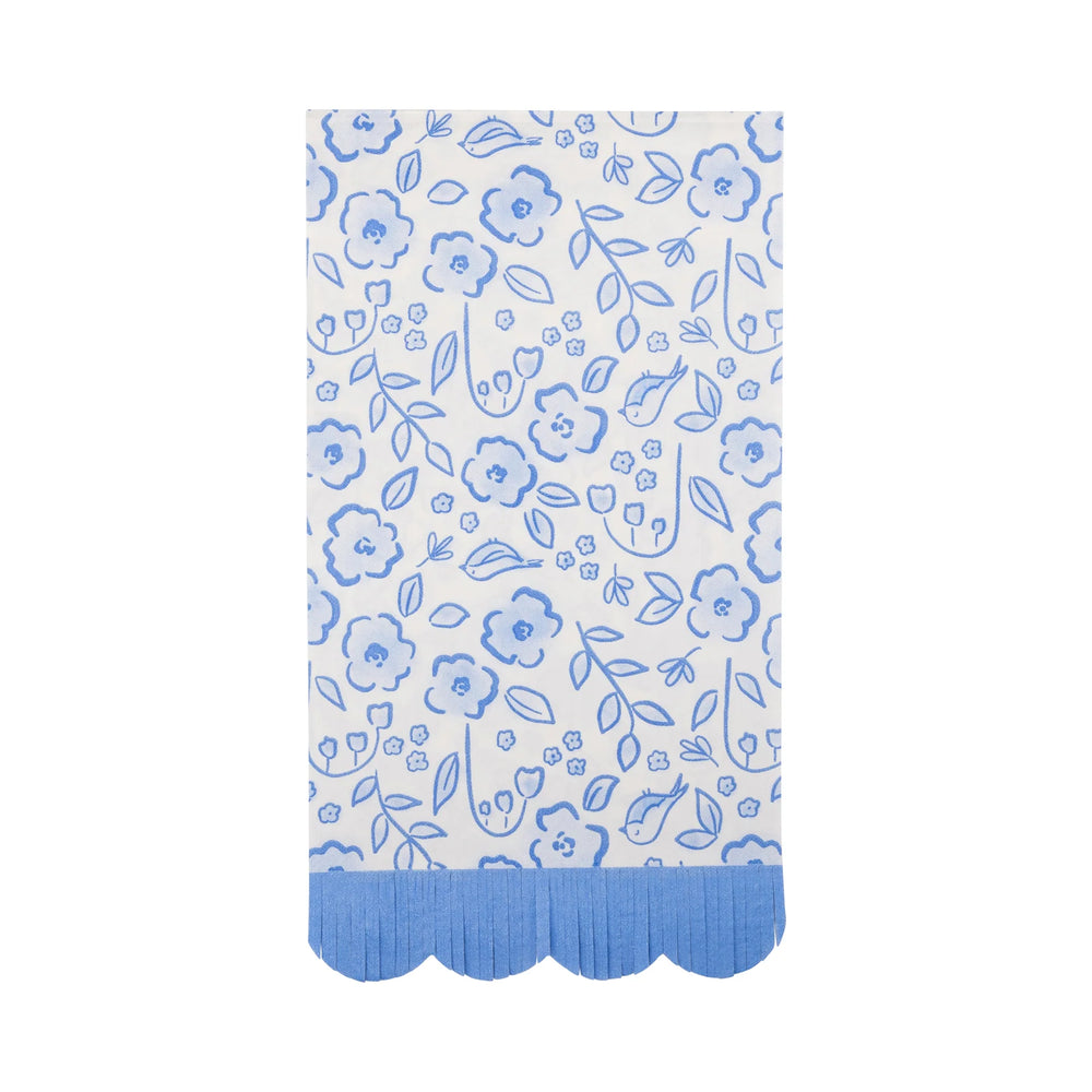 Floral Scatter Fringe Dinner Napkin