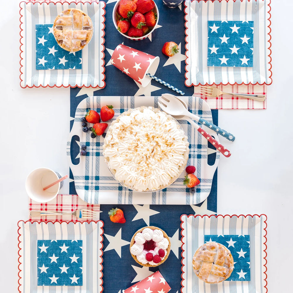 
                  
                    Red Plaid Paper Dinner Napkin
                  
                