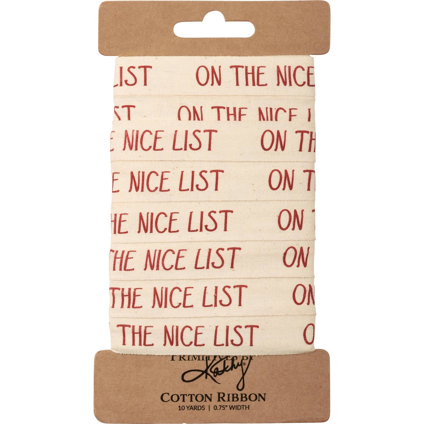 
                  
                    On The Nice List Ribbon
                  
                