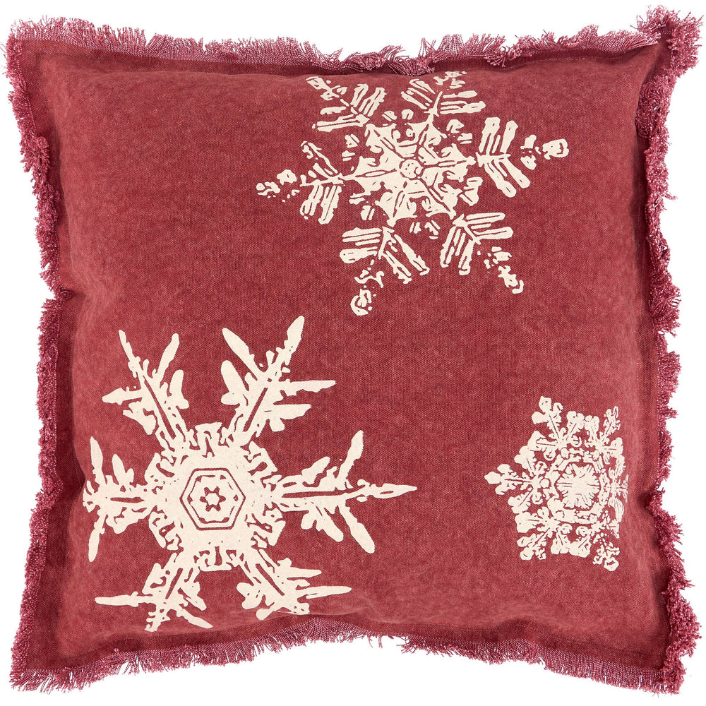 Rustic Snowflake Pillow
