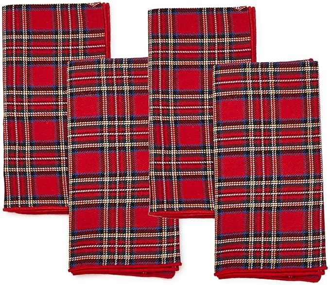 
                  
                    Tartan Plaid Cloth Napkins-Set of 4
                  
                